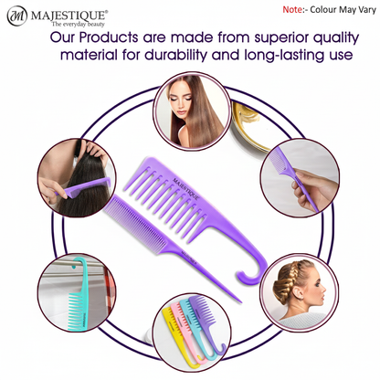 Tail & Hang Loop Grooming Comb Multicolor Hr162