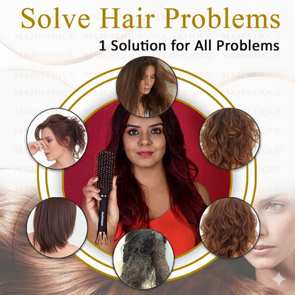 Flat Royal Black Vent Brush Hr154