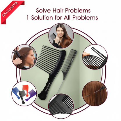 Extra-Wide Comb and Groom Tail Comb (2-Pc) HR165