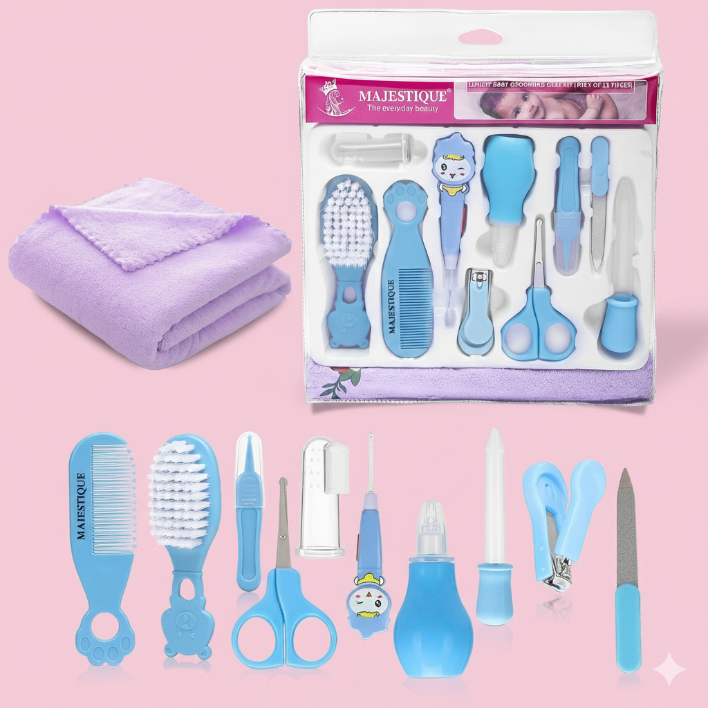 Luxury Baby Care Kit (Pack Of 11) Cmb539_Blue