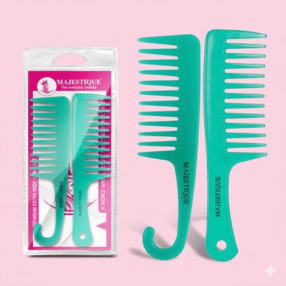 Premium Extra Wide Comb Set (2 Pc) Multicolor Hr163