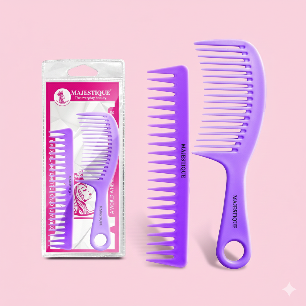 Extra Wide Comb for Long & Thick Hair – Multicolor HR161