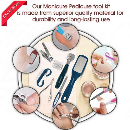 PROFESSIONAL MANICURE&PEDICURE KIT (PACK OF 7) Multicolor FN345