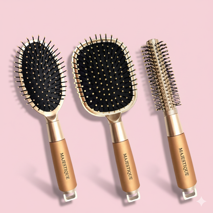 Golden Series Detangling Oval Brush (3-Pc) HR171