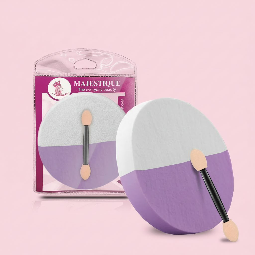 ROUND FLAT FACE Sponge WITH MAKEUP STICK  FC8