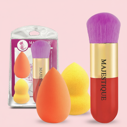 MAKEUP BLENDER & FOUNDATION BRUSH (PACK OF 3) CMB 555