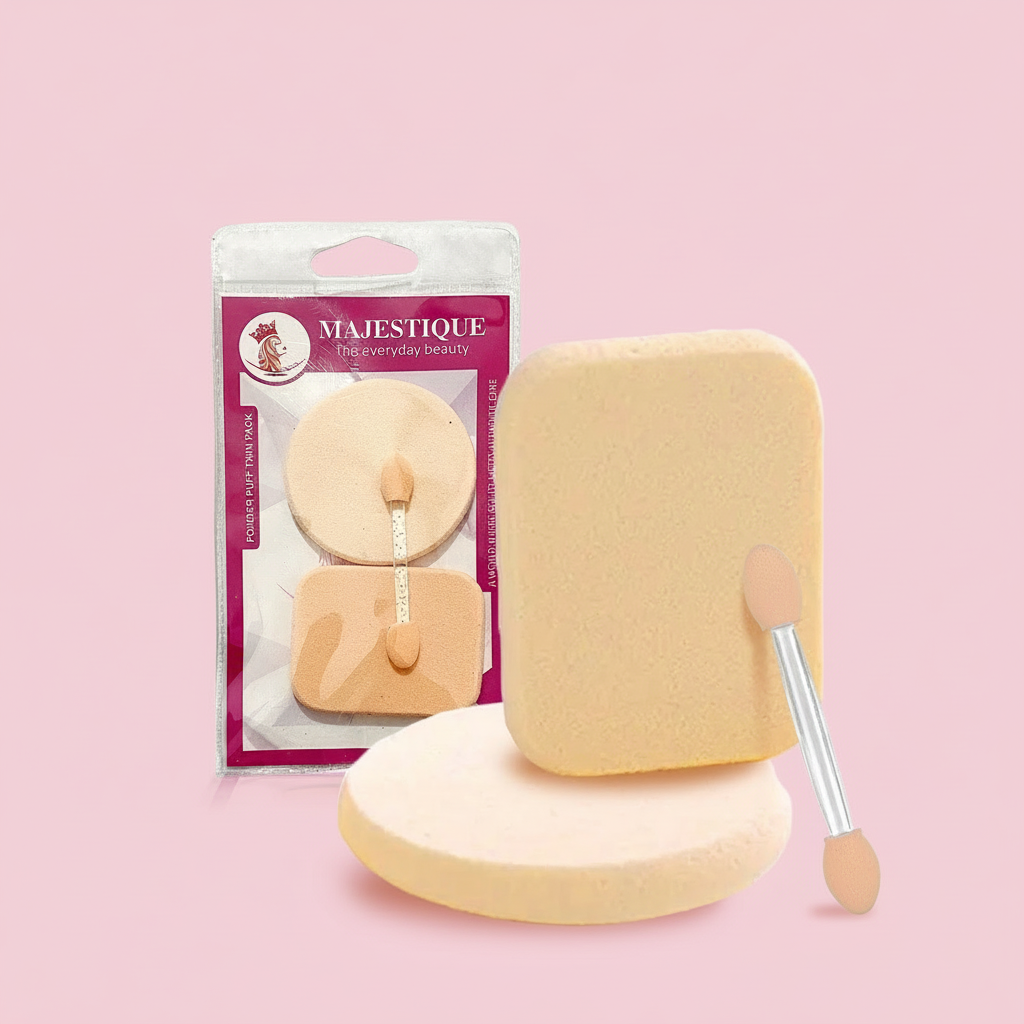 Powder Puff Twin Pack(PACK OF 3) Color May Vary CMB504