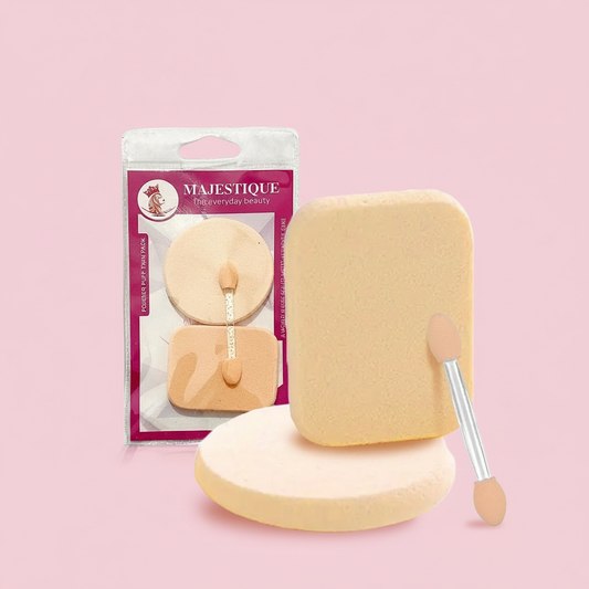Powder Puff Twin Pack(PACK OF 3) Color May Vary CMB504