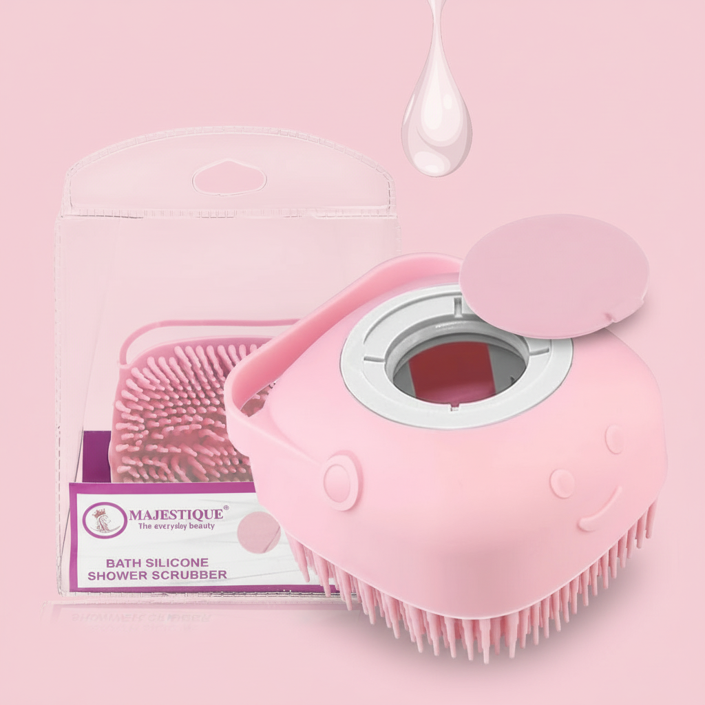 BATH SILICONE SHOWER SCRUBBER Multicolor BA210