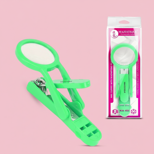 NAIL CLIPPER WITH MAGNIFYING GLASS  Multicolor FN343