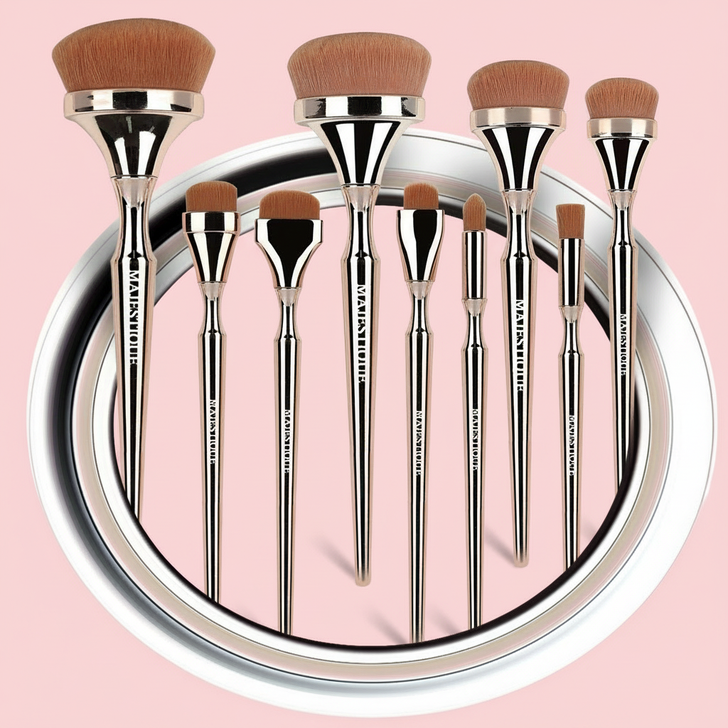 PREMIUM MAKE UP SET FACIAL BRUSH (PACK OF 9) CMB557