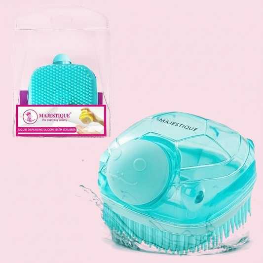 LIQUID DISPENSING SILICONE BATH SCRUBBER Multicolour BA218